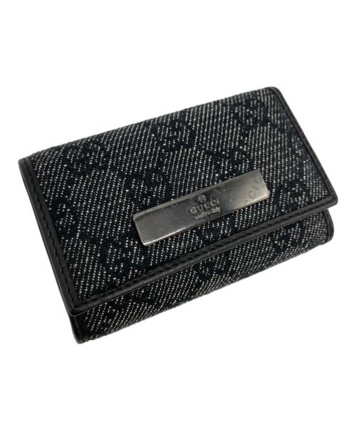 GUCCI（グッチ）GUCCI (グッチ) GGキャンバスキーケース ブラックの古着・服飾アイテム