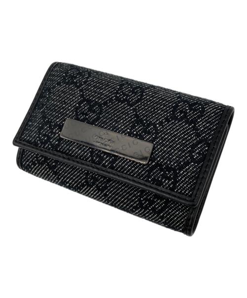 GUCCI（グッチ）GUCCI (グッチ) GGキャンバスキーケース ブラックの古着・服飾アイテム