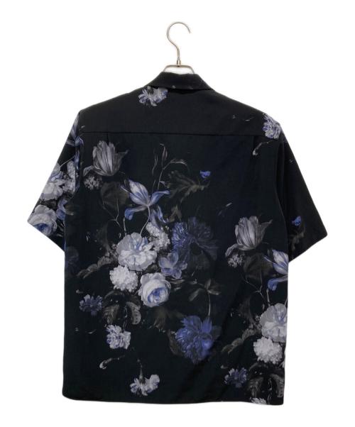 LAD MUSICIAN（ラッドミュージシャン）LAD MUSICIAN (ラッドミュージシャン) FLOWER OPEN COLLAR SHIRT/2324-126 ブラック サイズ:42の古着・服飾アイテム