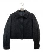 JIL SANDER NAVYジルサンダー ネイビー）の古着「ライトメルトンショートブルゾン」｜グレー