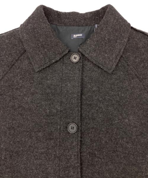 JIL SANDER NAVY（ジルサンダー ネイビー）JIL SANDER NAVY (ジルサンダー ネイビー) ライトメルトンショートブルゾン グレー サイズ:42の古着・服飾アイテム