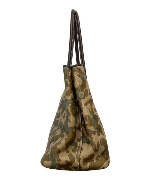 cisei（シセイ）cisei (シセイ) カモフラ―ジュレザートートバッグ グリーンの古着・服飾アイテム