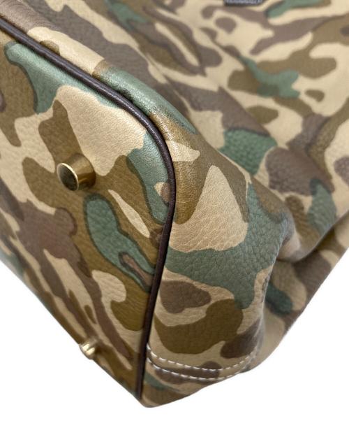 cisei（シセイ）cisei (シセイ) カモフラ―ジュレザートートバッグ グリーンの古着・服飾アイテム