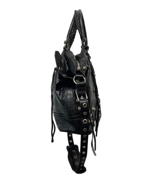 BALENCIAGA（バレンシアガ）BALENCIAGA (バレンシアガ) LE CAGOLE 2WAY ミディアムトートバッグ/719067 ブラックの古着・服飾アイテム