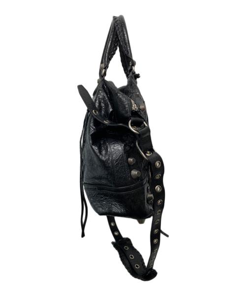 BALENCIAGA（バレンシアガ）BALENCIAGA (バレンシアガ) LE CAGOLE 2WAY ミディアムトートバッグ/719067 ブラックの古着・服飾アイテム
