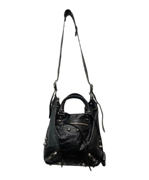 BALENCIAGA（バレンシアガ）BALENCIAGA (バレンシアガ) LE CAGOLE 2WAY ミディアムトートバッグ/719067 ブラックの古着・服飾アイテム
