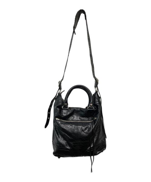 BALENCIAGA（バレンシアガ）BALENCIAGA (バレンシアガ) LE CAGOLE 2WAY ミディアムトートバッグ/719067 ブラックの古着・服飾アイテム