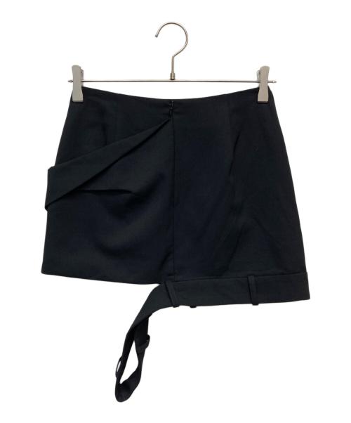 JOSE MOON（ジョゼムーン）JOSE MOON (ジョゼムーン) LOW WEST CUTTING MINI SKIRT ブラック サイズ:36の古着・服飾アイテム