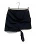 JOSE MOON（ジョゼムーン）の古着「LOW WEST CUTTING MINI SKIRT」｜ブラック
