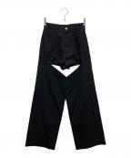 JOSE MOONジョゼムーン）の古着「SLIM FRALE PANTS」｜ブラック