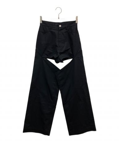 中古・古着通販】JOSE MOON (ジョゼムーン) SLIM FRALE PANTS ブラック