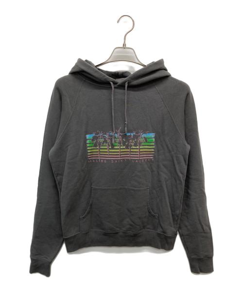 Saint Laurent Paris（サンローランパリ）Saint Laurent Paris (サンローランパリ) MALIBU パームツリーパーカー グレー サイズ:XSの古着・服飾アイテム