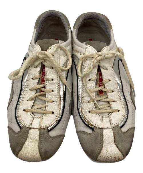 PRADA SPORTS（プラダスポーツ）PRADA SPORTS (プラダスポーツ) モンテカルロスニーカー　00's・archive ホワイト サイズ:7・1/2の古着・服飾アイテム