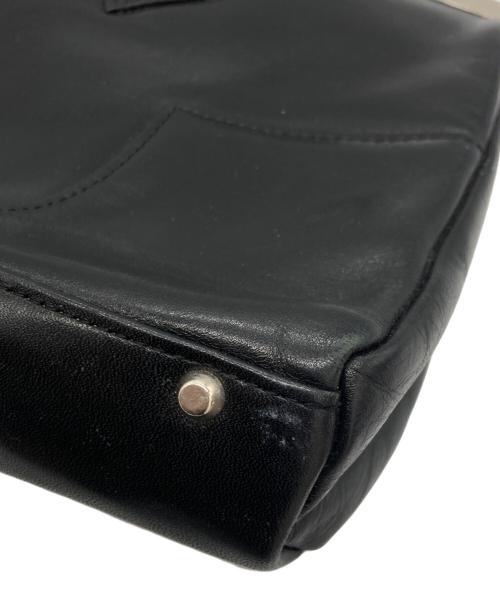 Vivienne Westwood（ヴィヴィアンウエストウッド）Vivienne Westwood (ヴィヴィアンウエストウッド) ガマ口レザーハンドバッグ ブラックの古着・服飾アイテム