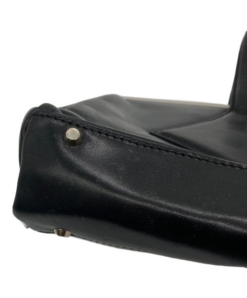 Vivienne Westwood（ヴィヴィアンウエストウッド）Vivienne Westwood (ヴィヴィアンウエストウッド) ガマ口レザーハンドバッグ ブラックの古着・服飾アイテム