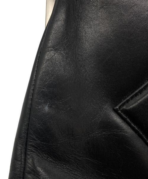 Vivienne Westwood（ヴィヴィアンウエストウッド）Vivienne Westwood (ヴィヴィアンウエストウッド) ガマ口レザーハンドバッグ ブラックの古着・服飾アイテム