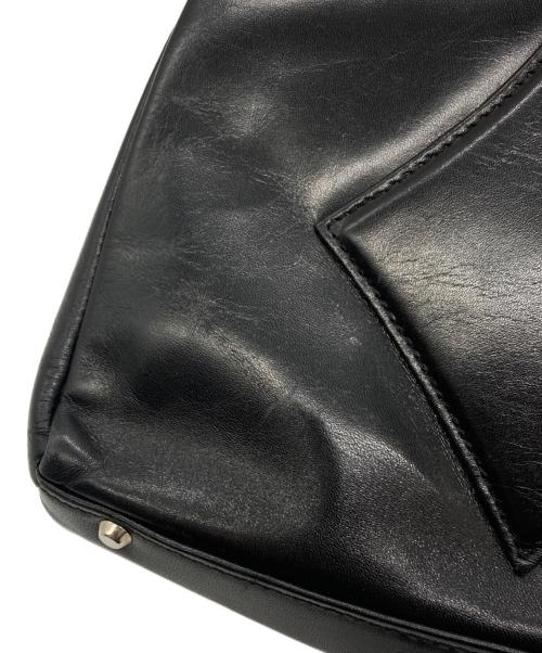 Vivienne Westwood（ヴィヴィアンウエストウッド）Vivienne Westwood (ヴィヴィアンウエストウッド) ガマ口レザーハンドバッグ ブラックの古着・服飾アイテム