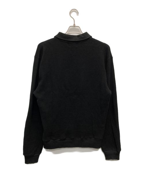 THUG CLUB（サグ クラブ）THUG CLUB (サグ クラブ) サーマルポロシャツ ブラック サイズ:Ｍの古着・服飾アイテム