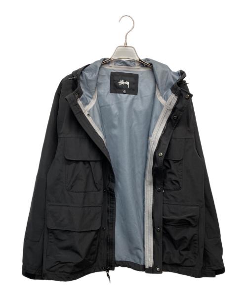 stussy（ステューシー）stussy (ステューシー) SOLID TAPED SEAM FIELD JACKET ブラック サイズ:ＸＬの古着・服飾アイテム