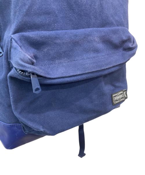 PORTER（ポーター）PORTER (ポーター) stussy (ステューシー) コラボキャンバスリュック ネイビーの古着・服飾アイテム