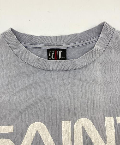 SAINT MICHAEL（セントマイケル）SAINT MICHAEL (セントマイケル) SS TEE M6 ブルー サイズ:Lの古着・服飾アイテム