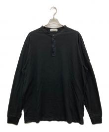 STONE ISLAND（ストーンアイランド）の古着「ヘンリーネックカットソー」｜ブラック