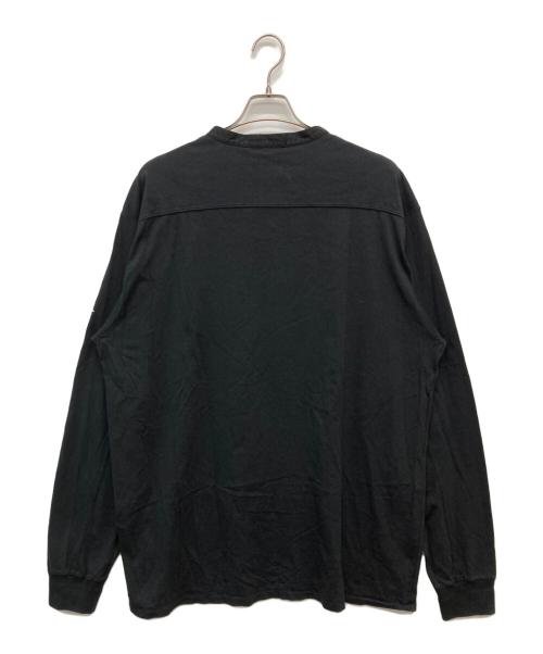 STONE ISLAND（ストーンアイランド）STONE ISLAND (ストーンアイランド) ヘンリーネックカットソー ブラック サイズ:3XLの古着・服飾アイテム