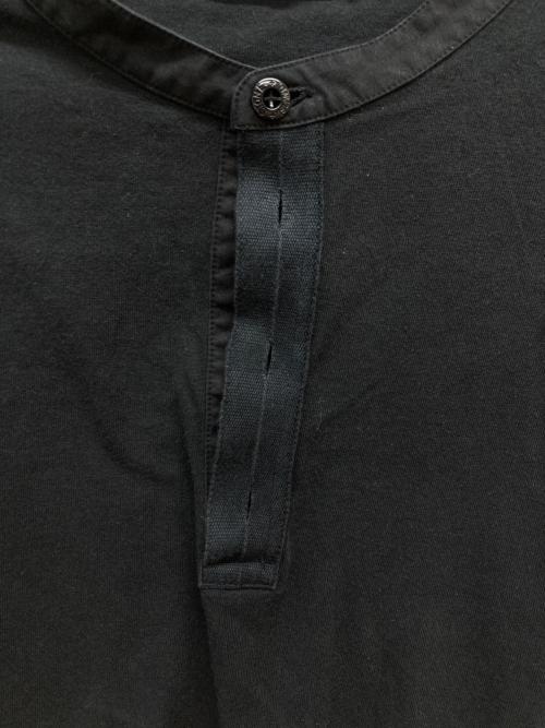 STONE ISLAND（ストーンアイランド）STONE ISLAND (ストーンアイランド) ヘンリーネックカットソー ブラック サイズ:3XLの古着・服飾アイテム
