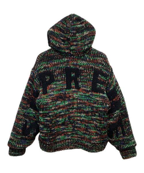 SUPREME（シュプリーム）SUPREME (シュプリーム) Faux Shearling Lined Zip Up Hooded Sweater ブラック×グリーン サイズ:Sの古着・服飾アイテム