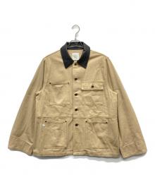 Sea Room lynn（シールームリン）の古着「ECO Leather collar カバーオール」｜ベージュ