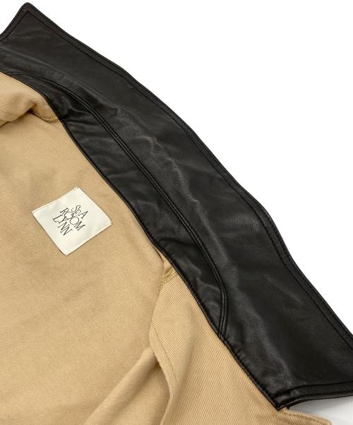 Sea Room lynn（シールームリン）Sea Room Lynn (シールームリン) ECO Leather collar カバーオール ベージュ サイズ:freeの古着・服飾アイテム