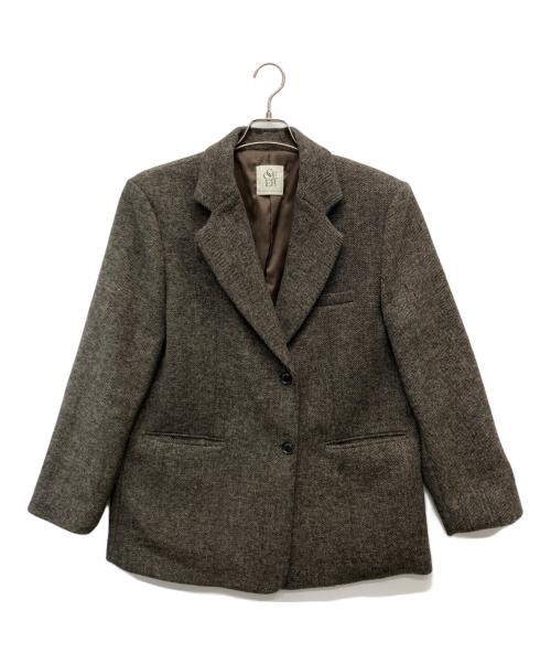 Sea Room lynn（シールームリン）Sea Room Lynn (シールームリン) ''COELIE ''オーバーショルダーテーラードジャケット ブラウン サイズ:Mの古着・服飾アイテム