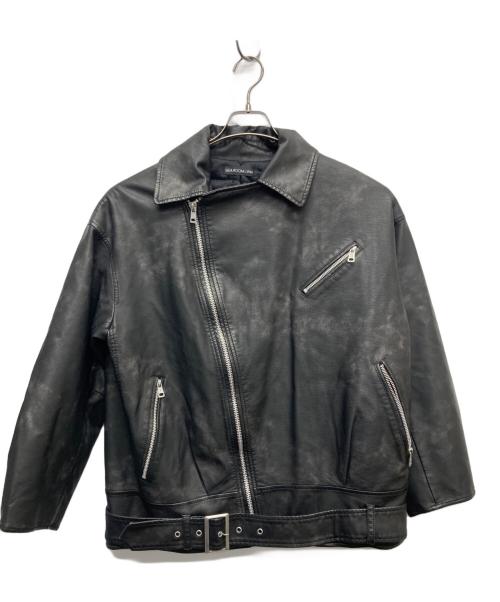 Sea Room lynn（シールームリン）Sea Room lynn (シールームリン) Vintage ECOレザーBIGライダース レザージャケット ブラック サイズ:Mの古着・服飾アイテム