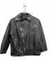 Sea Room lynn (シールームリン) Vintage ECOレザーBIGライダース レザージャケット ブラック サイズ:M：11000円