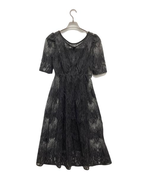 Kaene（カエン）Kaene (カエン) スパンコールアネモネドレス グレー サイズ:38の古着・服飾アイテム