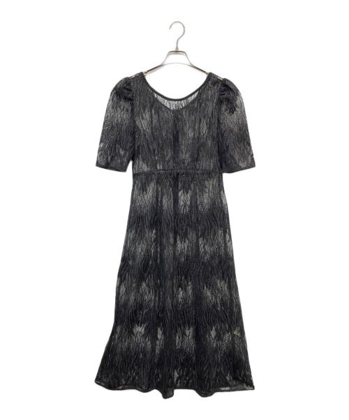 Kaene（カエン）Kaene (カエン) スパンコールアネモネドレス グレー サイズ:38の古着・服飾アイテム