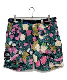 THE NORTH FACE×SUPREME（ザ ノース フェイス×シュプリーム）の古着「Trekking Packable Belted Short」｜ピンク×グリーン