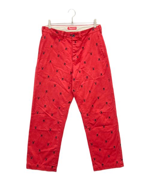 SUPREME（シュプリーム）Supreme (シュプリーム) PLAY BOY (プレイボーイ) 26SS Playboy Chino Pant レッド サイズ:W30の古着・服飾アイテム