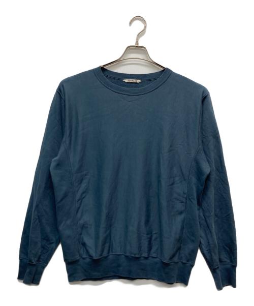 AURALEE（オーラリー）AURALEE (オーラリー) ELASTIC HIGH GAUGE SWEAT P/O ブルー サイズ:4の古着・服飾アイテム