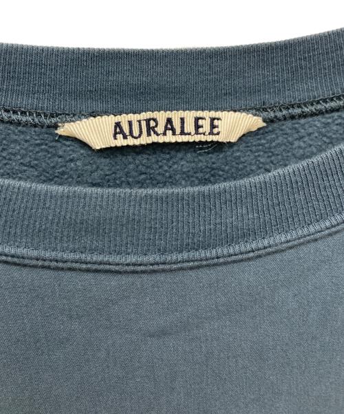 AURALEE（オーラリー）AURALEE (オーラリー) ELASTIC HIGH GAUGE SWEAT P/O ブルー サイズ:4の古着・服飾アイテム
