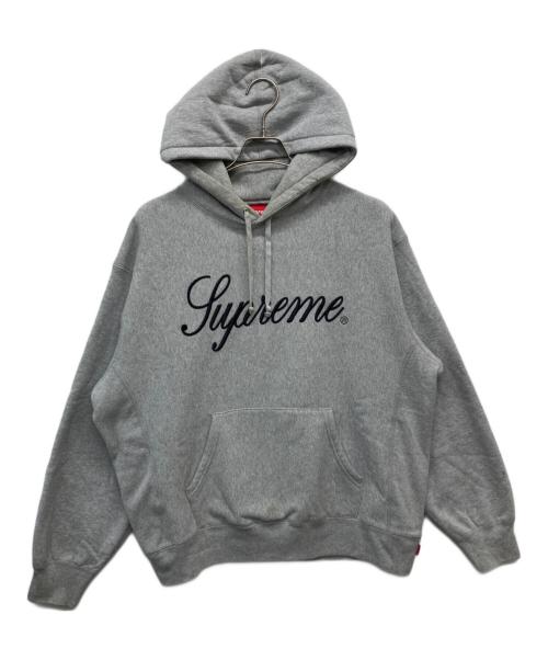 SUPREME（シュプリーム）SUPREME (シュプリーム) Raised Script Hooded Sweatshirt グレー サイズ:Mの古着・服飾アイテム