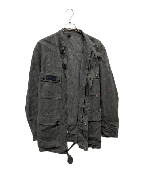 BELSTAFF（ベルスタッフ）BELSTAFF (ベルスタッフ) ブラックリネンジャケット グレー サイズ:ＸＬの古着・服飾アイテム