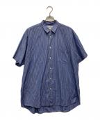 COMME des GARCONS SHIRTコムデギャルソンシャツ）の古着「S/Sストライプシャツ」｜ブルー