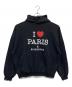 BALENCIAGA（バレンシアガ）の古着「I LOVE PARIS HOODIE/803265・TRVM6」｜ブラック