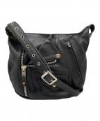 Schottショット）の古着「LEATHER RIDERS SHOULDER BAG/3109063」｜ブラック