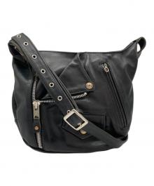 Schott（ショット）の古着「LEATHER RIDERS SHOULDER BAG/3109063」｜ブラック