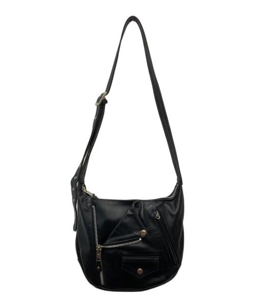 Schott（ショット）Schott (ショット) LEATHER RIDERS SHOULDER BAG/3109063 ブラックの古着・服飾アイテム