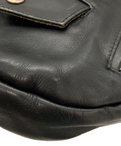 Schott（ショット）Schott (ショット) LEATHER RIDERS SHOULDER BAG/3109063 ブラックの古着・服飾アイテム