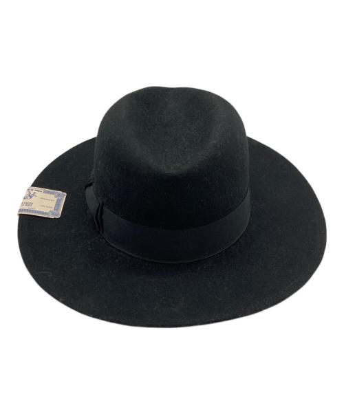 THE H.W.DOG&CO.（エイチダブリュードッグアンドコー）THE H.W.DOG&CO. (エイチダブリュードッグアンドコー) FRONT-H ウールハット ブラック サイズ:38の古着・服飾アイテム