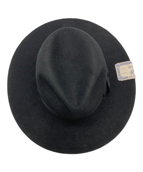 THE H.W.DOG&CO.（エイチダブリュードッグアンドコー）THE H.W.DOG&CO. (エイチダブリュードッグアンドコー) FRONT-H ウールハット ブラック サイズ:38の古着・服飾アイテム